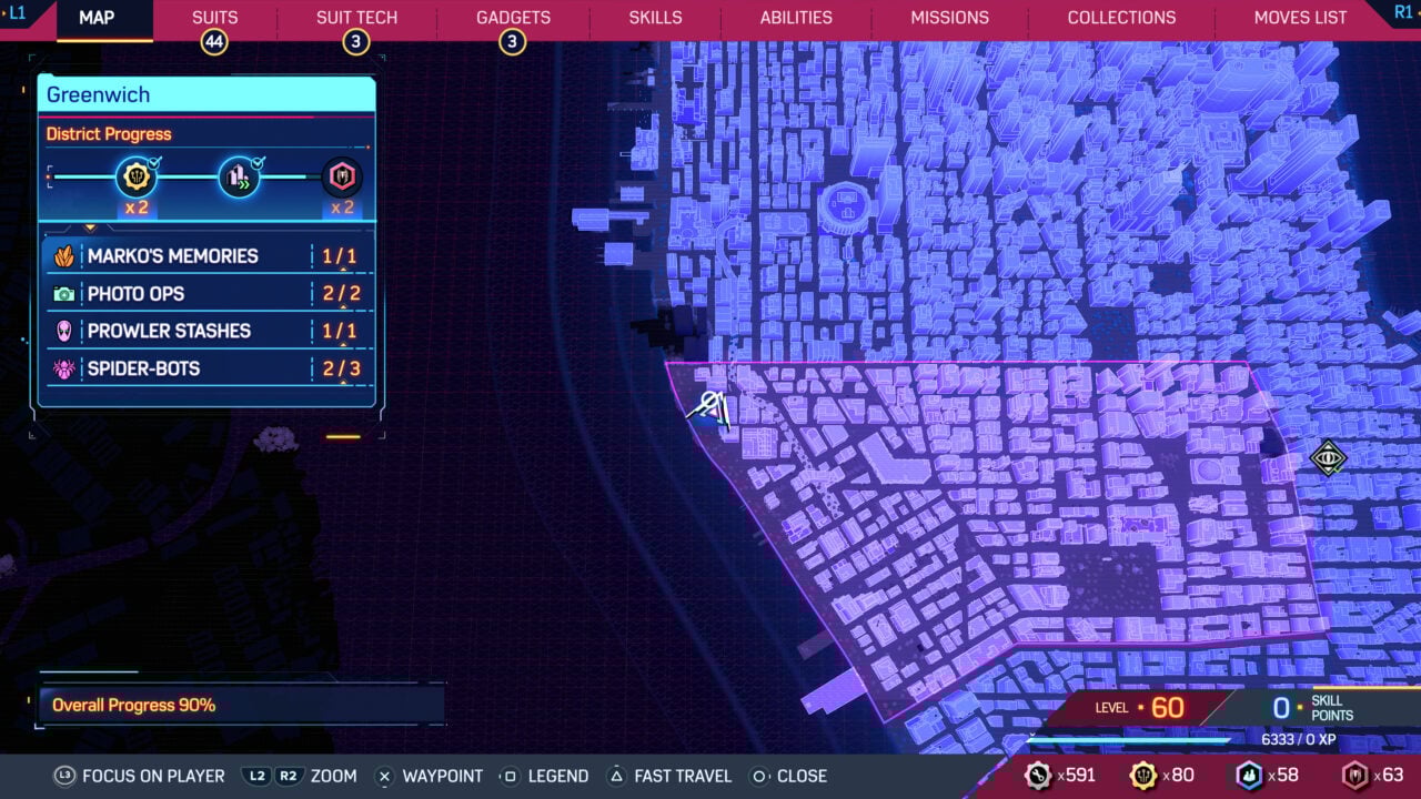 Emplacements des Spider-Bot de Spider-Man 2 Greenwich - Gamingdeputy France