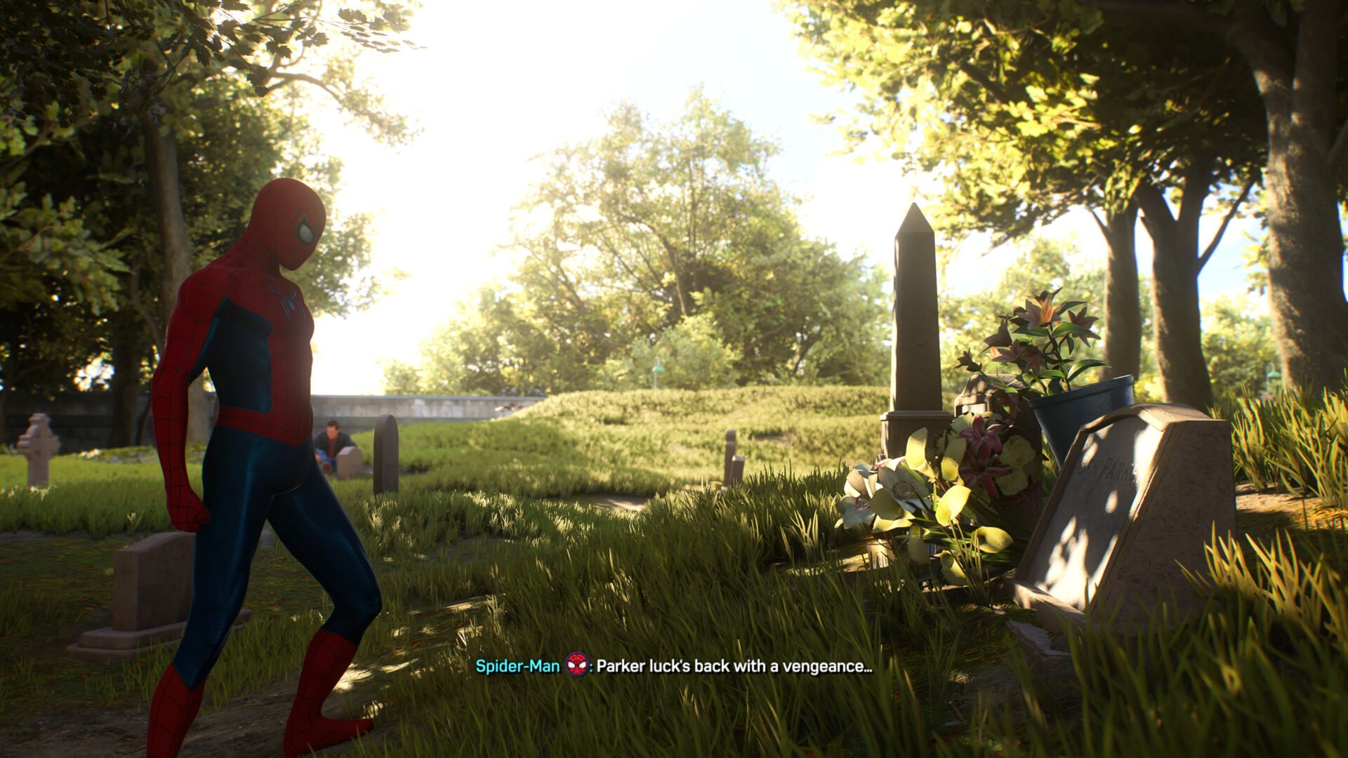 SpiderMan 2 You Know What to Do Trophy Guide Aunt May’s grave
