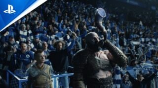 PlayStation TV ad shows Joel, Ellie, Spider-Man and Kratos attending a Champions League game
