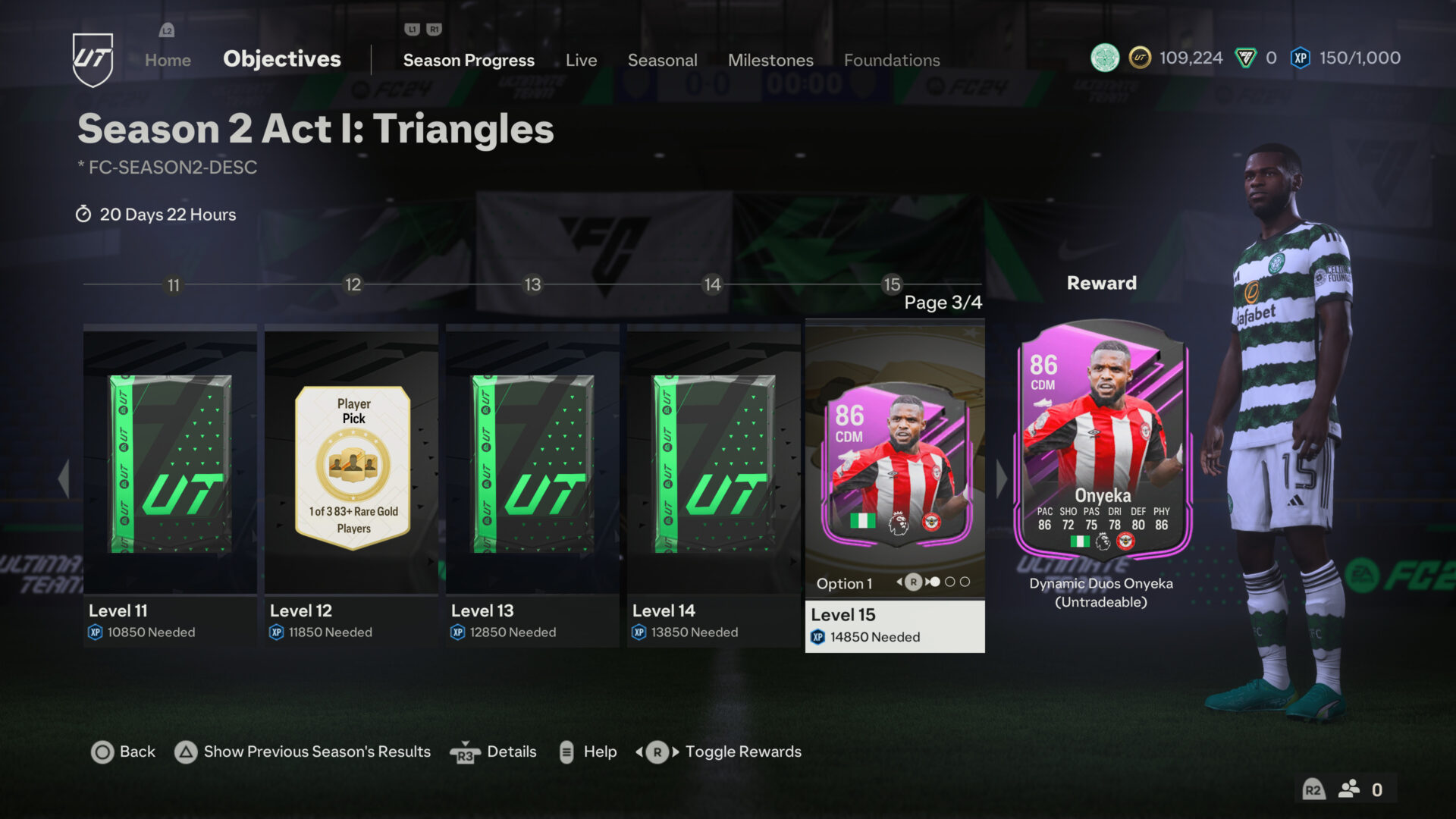 EA FC 24 Ultimate Team Season 2 Act 1 Triangles Rewards VGC