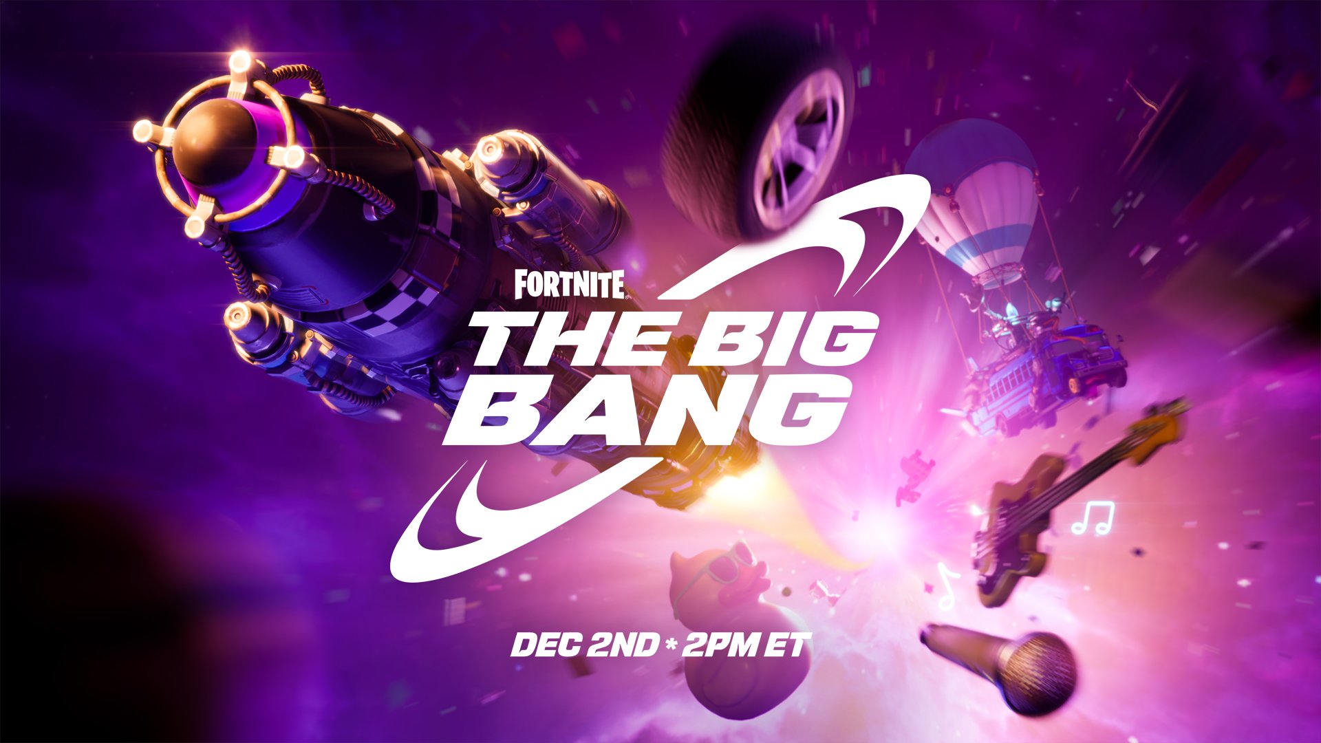 Fortnite 'Big Bang' event announced as leaks suggest it will feature Eminem, Lego, Rhythm and Racing modes | VGC