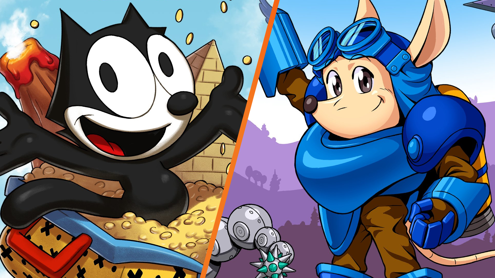 Konami’s Rocket Knight and Felix the Cat games are getting modern re