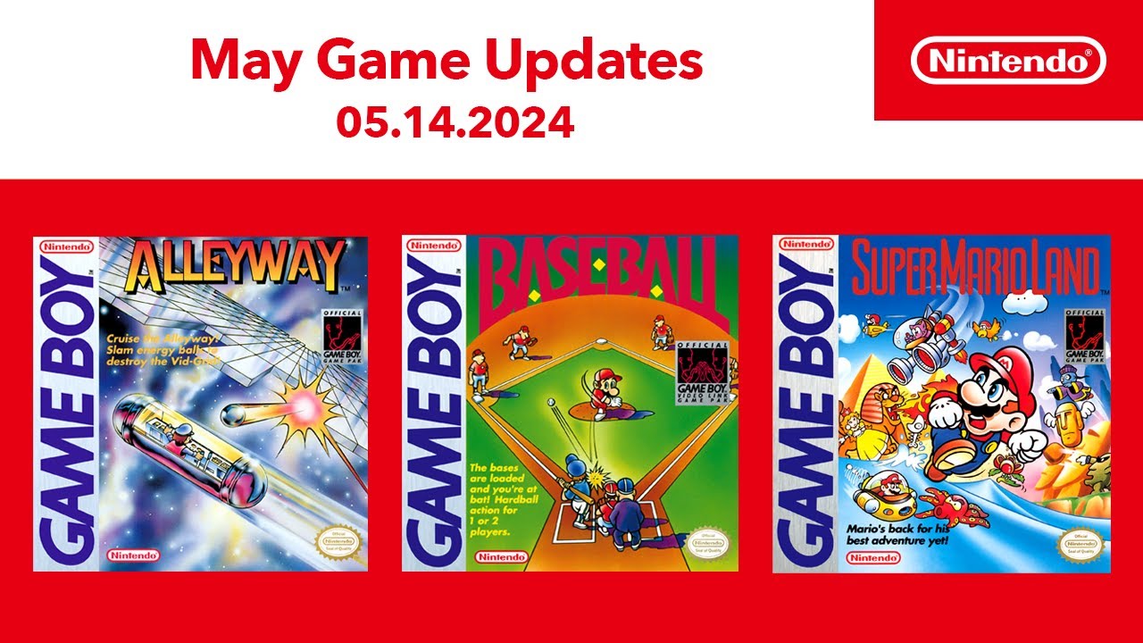 Tremendous Mario Land, Alleyway and Baseball added to Nintendo Swap On line