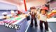 Bloxburg art showing two workers behind a counter.