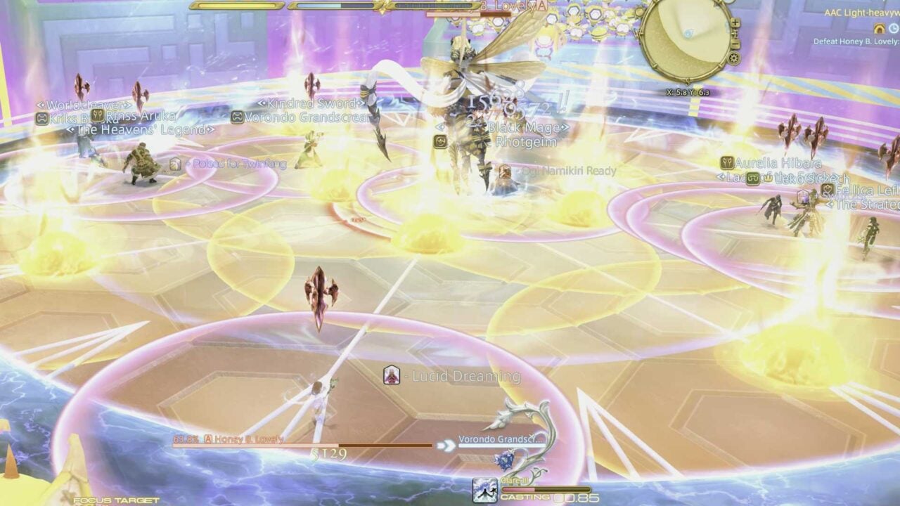 FFXIV Arcadion M2 guide Honey B. Lovely boss skills and strategy VGC