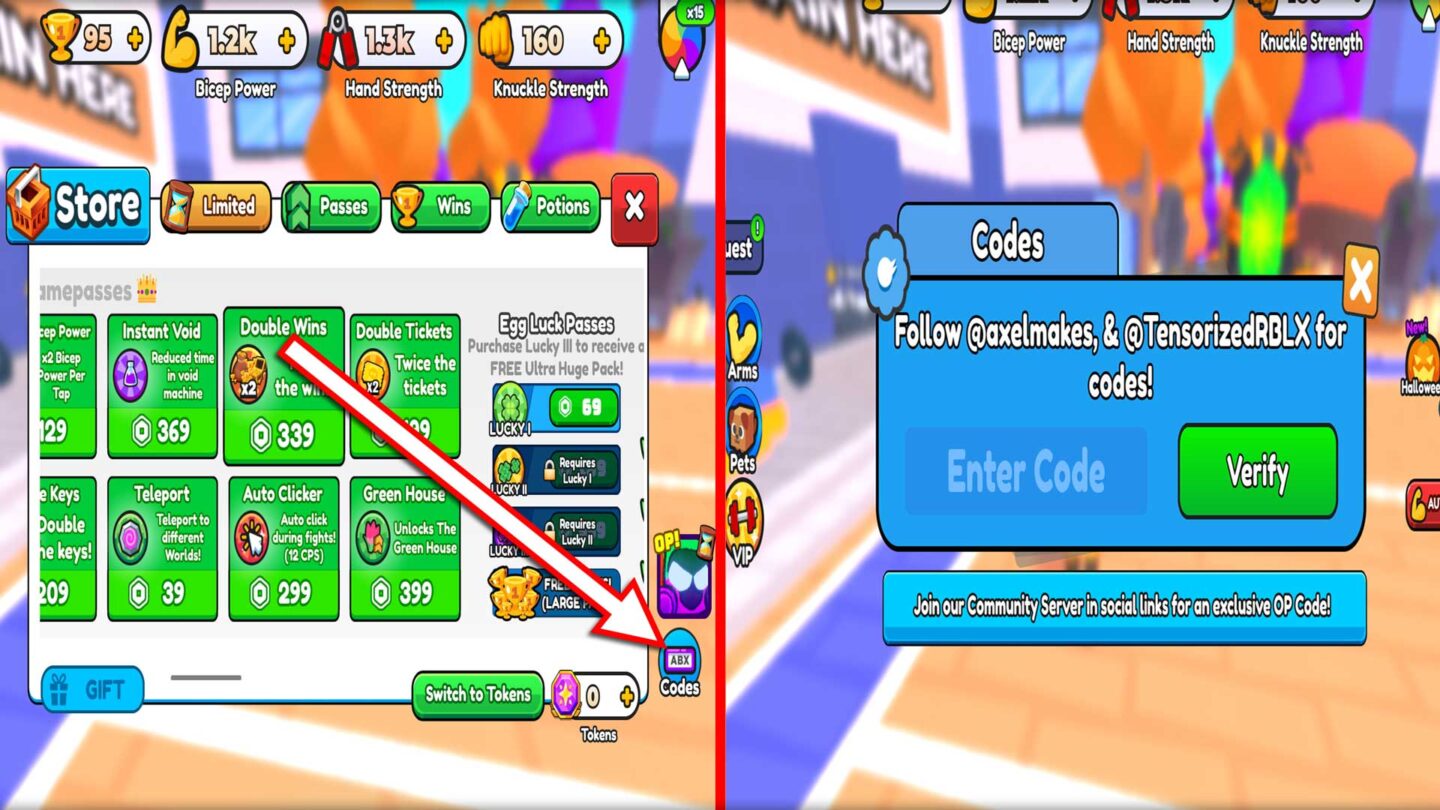 Arm Wrestle Simulator Codes (October 2024) GAMESCENSOR