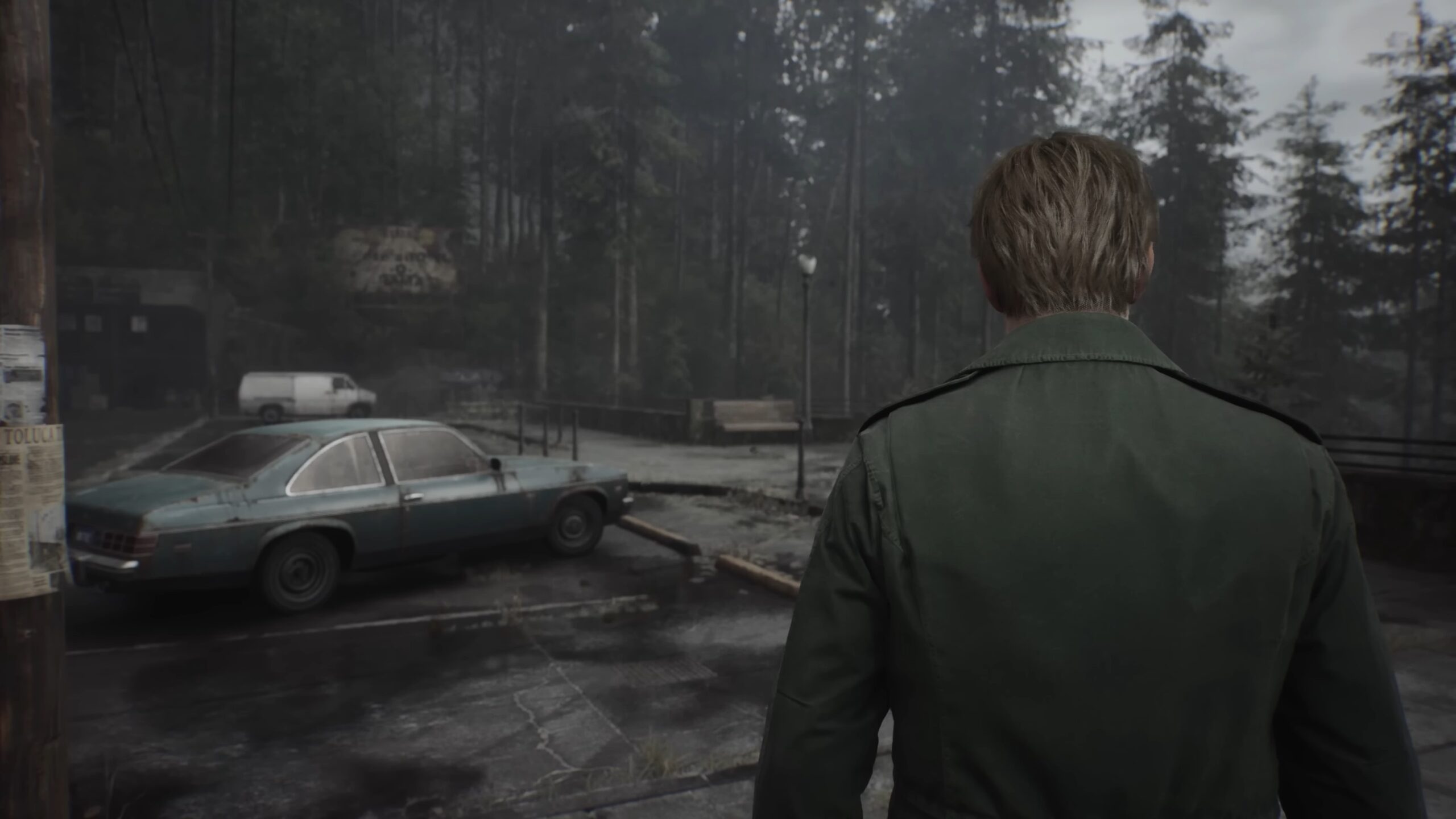 Silent Hill 2 awards a trophy for trying to turn back and leave Silent Hill at the start of the