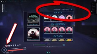 Exchanging a code in Jujutsu infinite in Roblox.