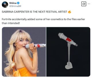 Sabrina Carpenter can be the next playable celebrity that comes to the Fortnite Festival