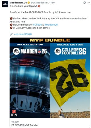 EA College Football Football 26 تاریخ انتشار و تاریخ انتشار Madden NFL 26 هر دو تأیید شدند