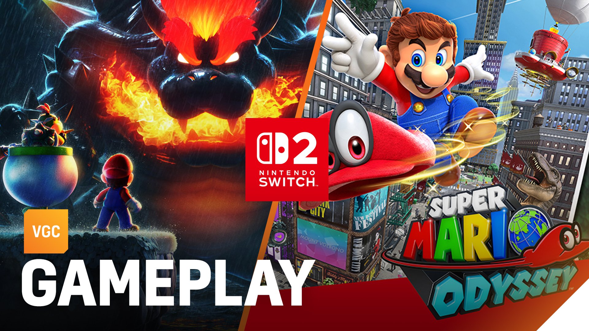 Here's Super Mario Odyssey and Bowser's Fury running on