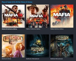 The latest Humble Bundle offers the Mafia and BioShock trilogies for $18