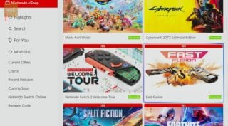 Get your first look at the Nintendo Switch 2 eShop
