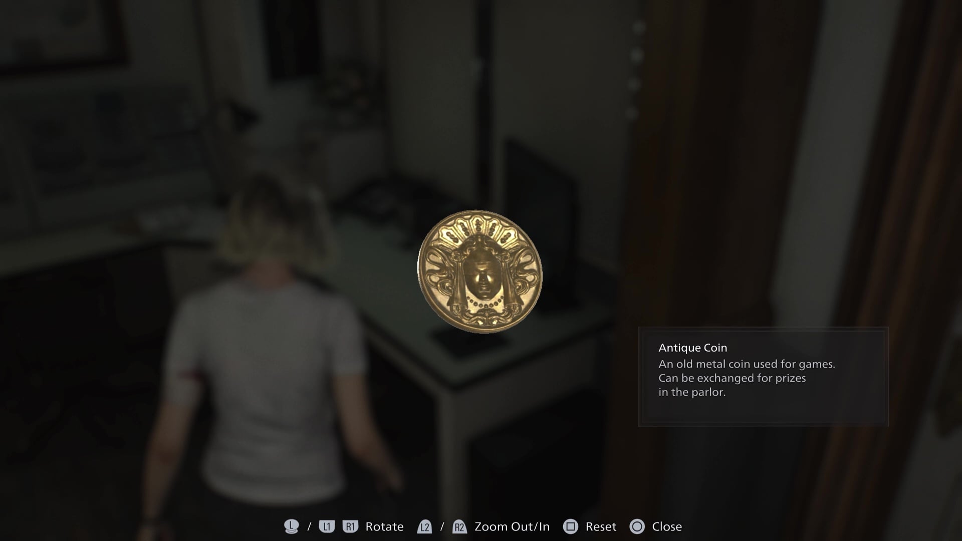 Monedas antiguas Resident Evil Requiem Bar and Lounge caja fuerte