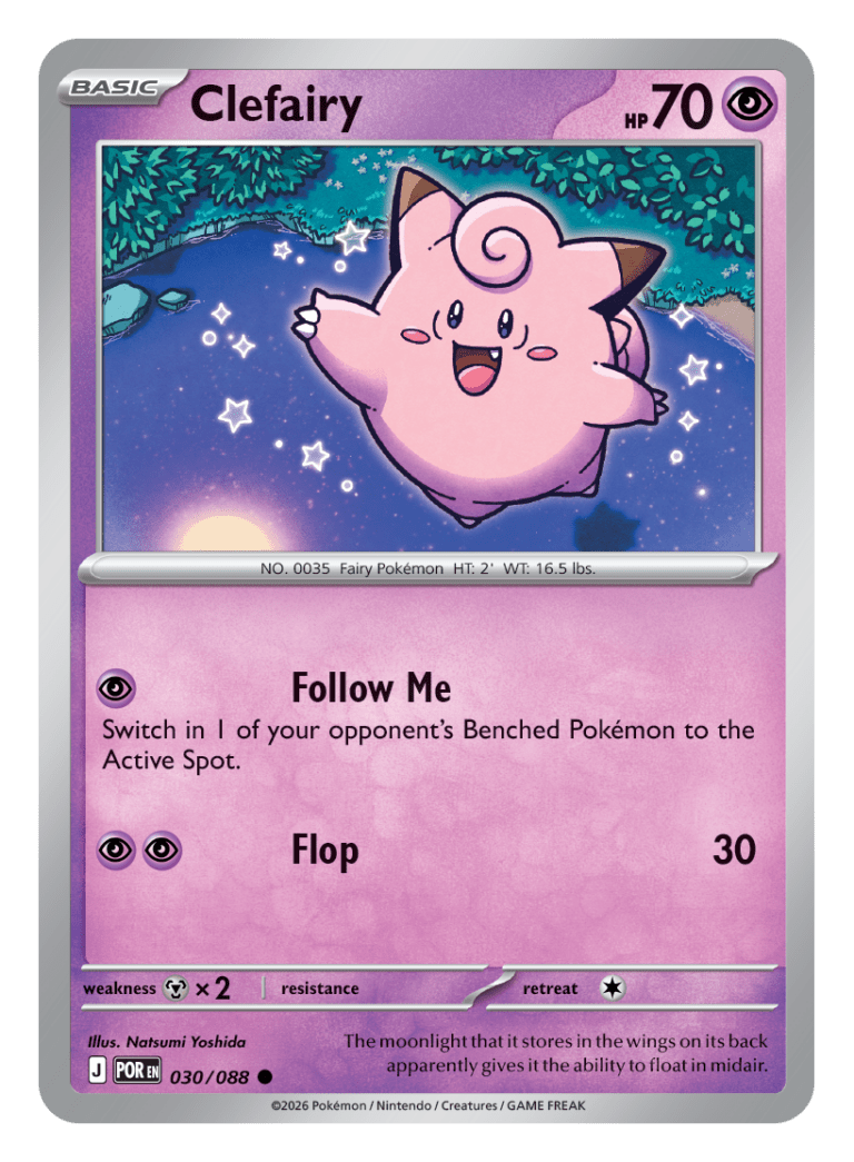 Ilustração da carta Clefairy (Illustration Rare)
