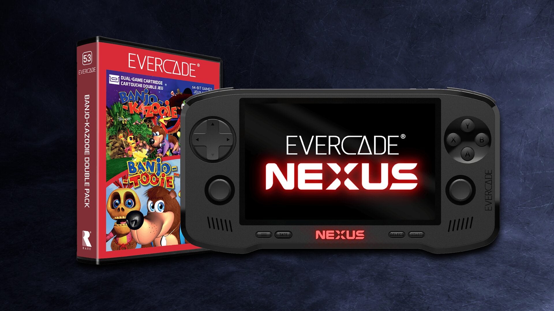 Blaze announces Evercade Nexus handheld, including enhanced versions of Banjo-Kazooie and Banjo-Tooie