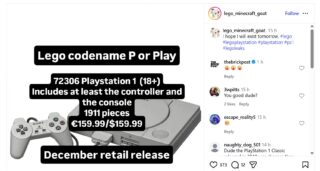 A Lego PlayStation is reportedly coming later this year插图 A Lego PlayStation is reportedly coming later this year