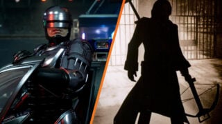 RoboCop Rogue City on Steam briefly replaced by a seemingly early build of an unannounced Hunter: The Reckoning game