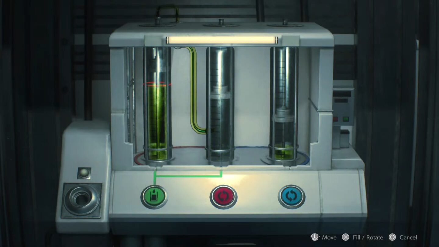 Resident Evil 2 Remake: Drug Testing Lab Dispersal Cartridge puzzle ...