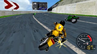 Namco’s early polygonal arcade racer Cyber Cycles is getting a home port for the first time ever