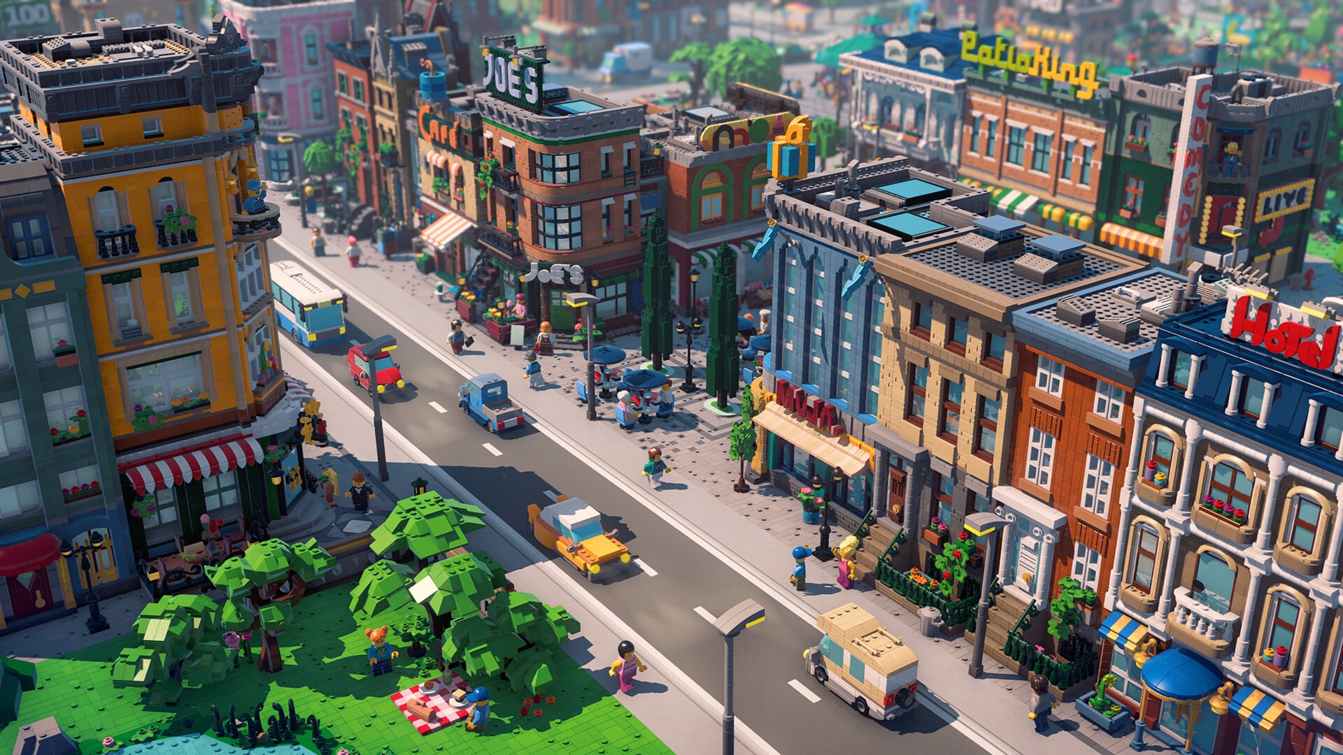Lego Skylines is a brick-based spin-off of the Cities: Skylines series