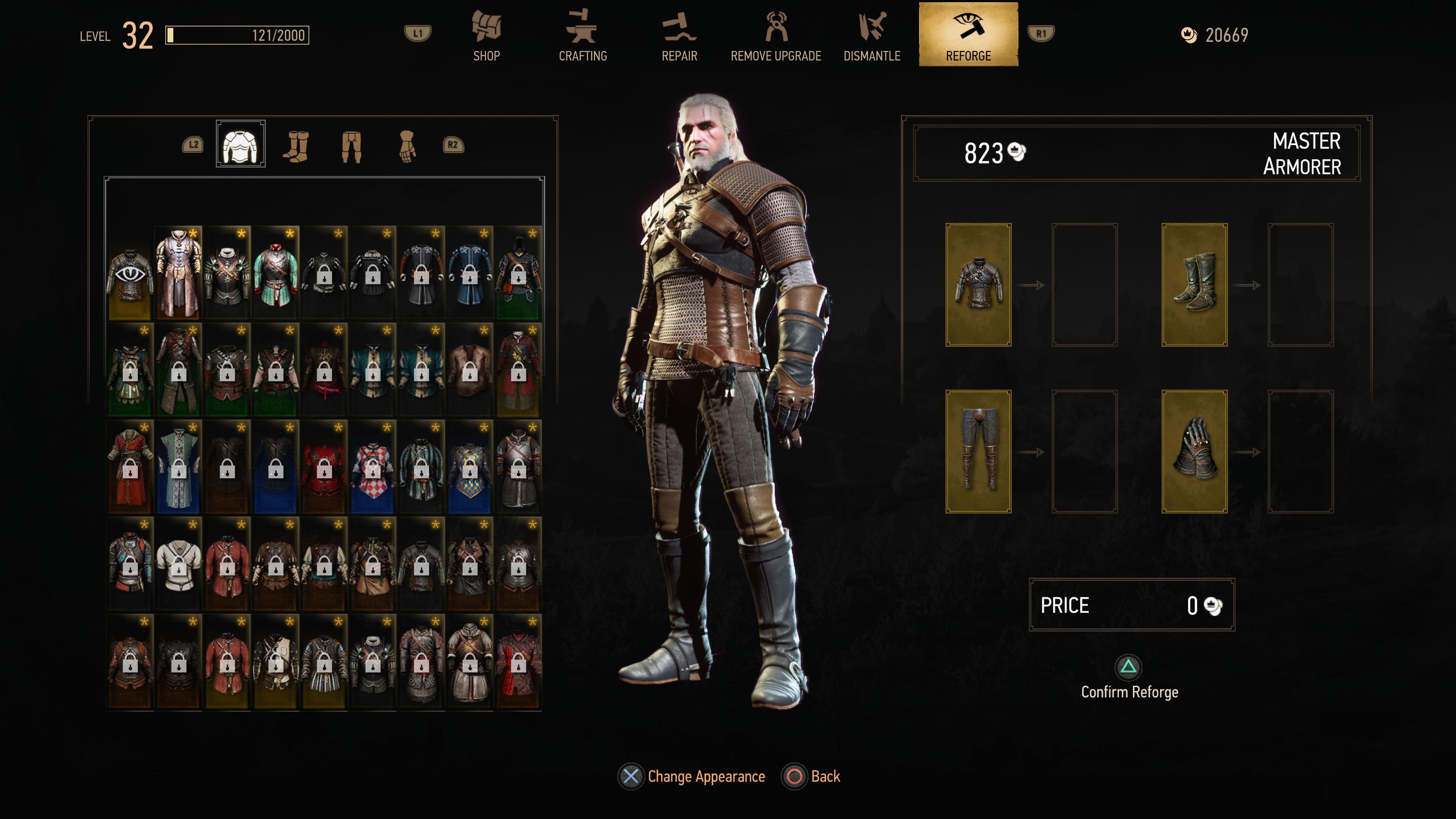 Witcher 3 Remastered transmog: How to change armor appearance by unlocking Reforge